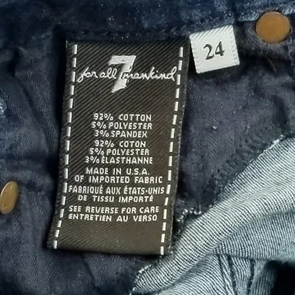 7 For All Mankind Size 24 The Skinny Women's Jeans - Picture 5 of 9